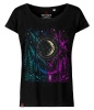 Koszulka damska oversize VOYOVNIK "Lunar Echo" - czarna