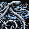 Bluza męska VOYOVNIK "Ocean Predator" - czarna