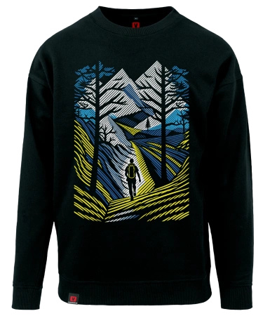 Bluza męska VOYOVNIK "Outdoor Adventure (V2)" - czarna