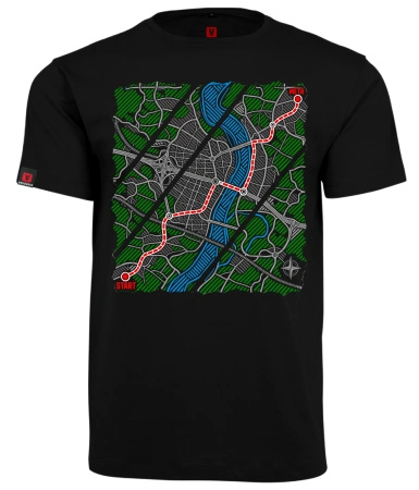 Koszulka męska VOYOVNIK "Urban Wayfinder" - czarna