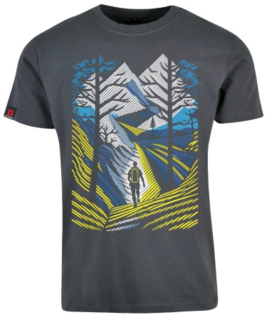 Koszulka męska VOYOVNIK "Outdoor Adventure (V2)" - szary