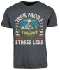Koszulka męska VOYOVNIK "Trek More, Stress Less (V2)" - szara
