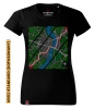 Koszulka damska standard VOYOVNIK "Urban Wayfinder" - czarna