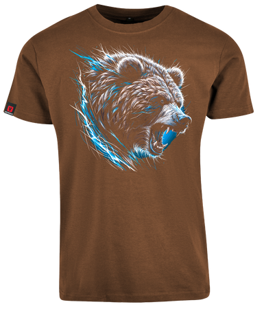 Koszulka męska VOYOVNIK "Wild Roar" - jasny brąz, rozmiar 2XL [OUTLET]