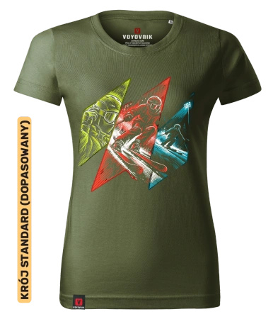 Koszulka damska standard VOYOVNIK "Edge Rush" - khaki