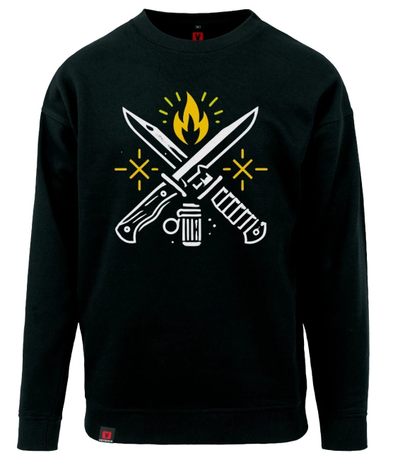 Bluza męska VOYOVNIK "Survival Mode" - czarna
