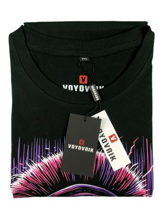 Koszulka męska VOYOVNIK "Neon Gladiator" - czarna
