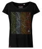 Koszulka damska oversize VOYOVNIK "Contour Quest" - czarna