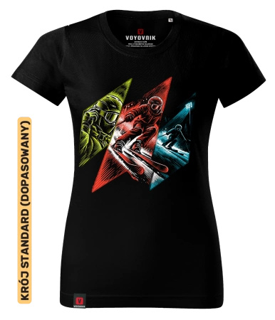 Koszulka damska standard VOYOVNIK "Edge Rush" - czarna